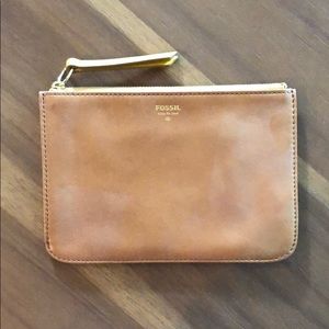 Leather Fossil pouch